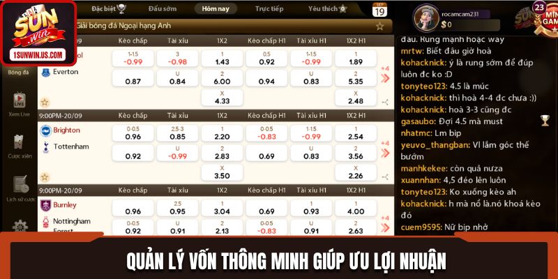 Quản lý vốn thông minh tối ưu lợi nhuận khi thắng cược